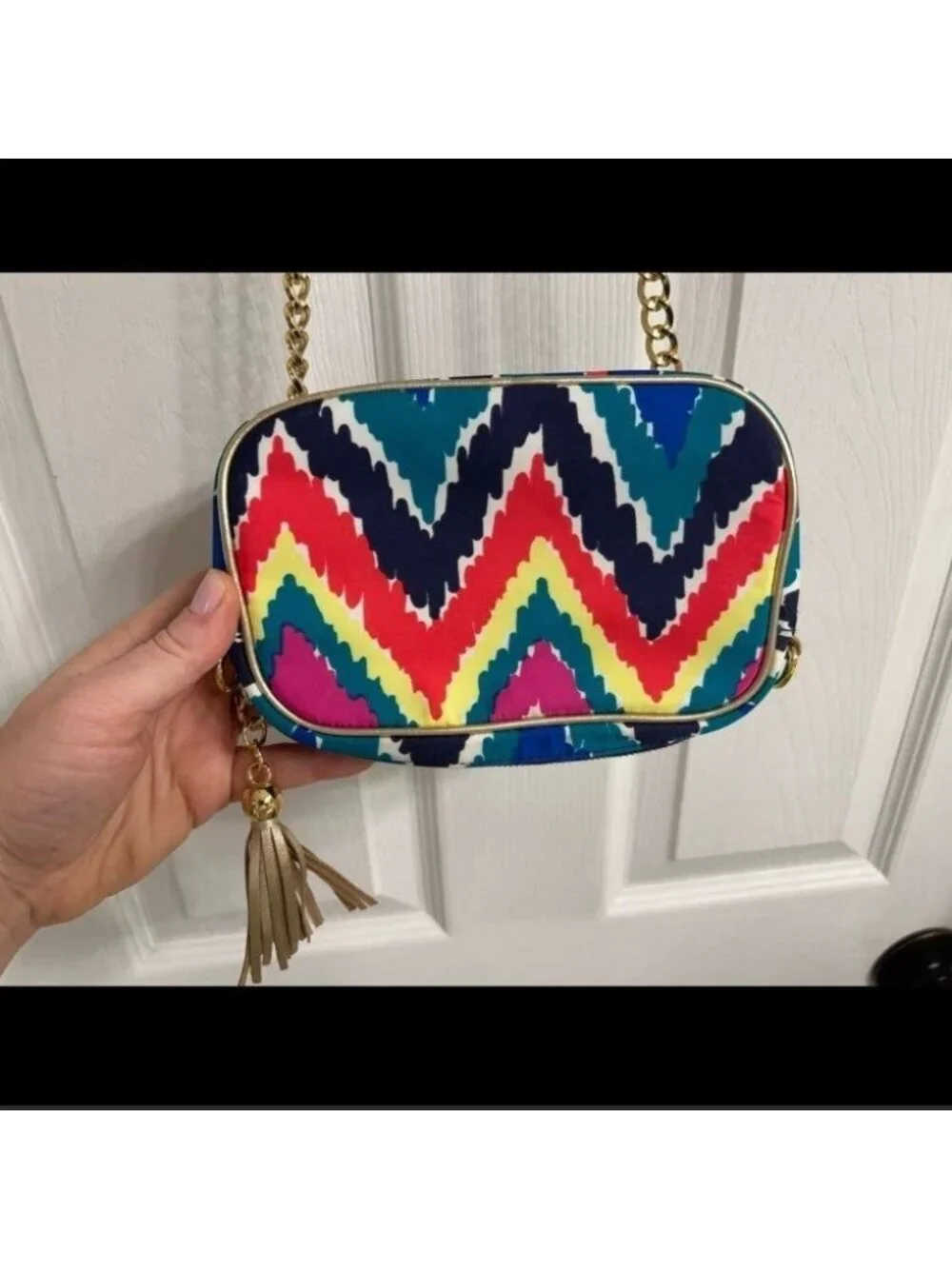 Lilly Pulitzer Chevron Multicolor Crossbody